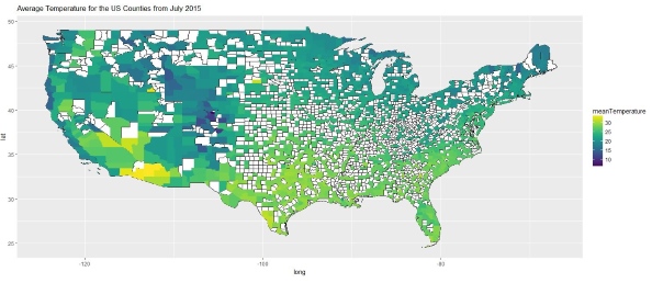 September 2015 Temperature By State